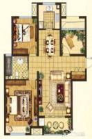光明南郡褐石洋楼2室2厅1卫107㎡户型图
