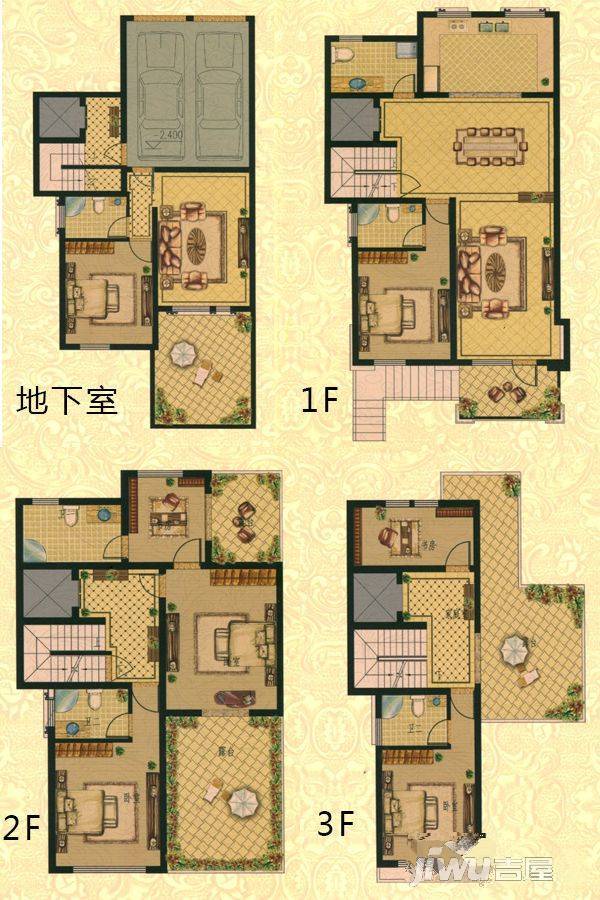 尚湖雅居6室3厅6卫330㎡户型图