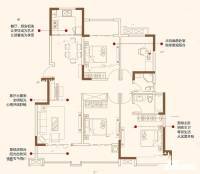 中业畔山公馆4室2厅2卫134.3㎡户型图