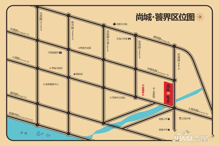 尚城饕界位置交通图