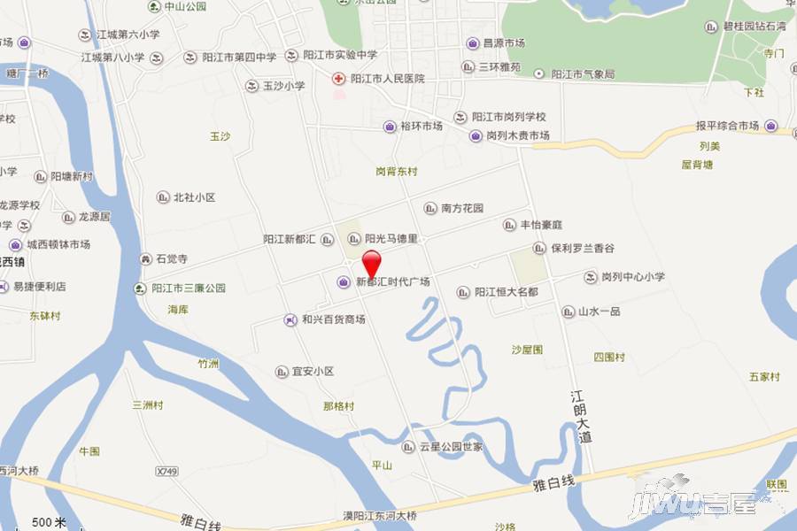 阳江国际金融中心位置交通图