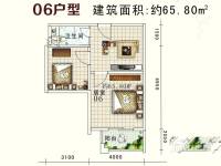 浩大岭南新邨普通住宅65.8㎡户型图