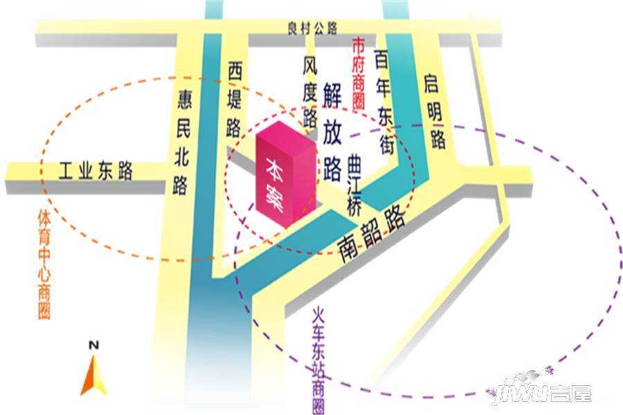 昇梦广场位置交通图