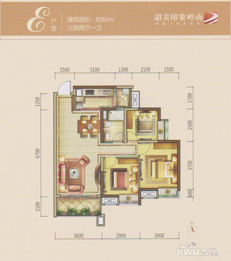 韶关奥园12栋户型图图片