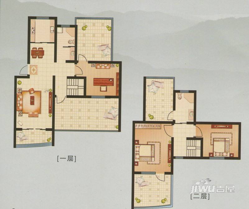 永成时代广场3室2厅2卫146㎡户型图