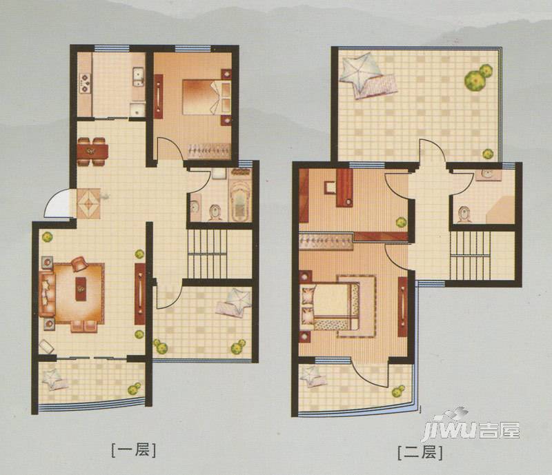 永成时代广场3室2厅2卫135㎡户型图