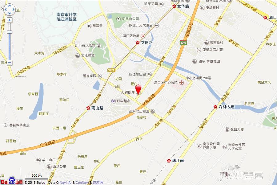 中海万锦熙岸位置交通图1