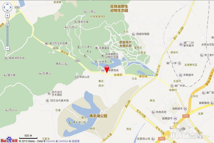 南京珍珠泉地图图片