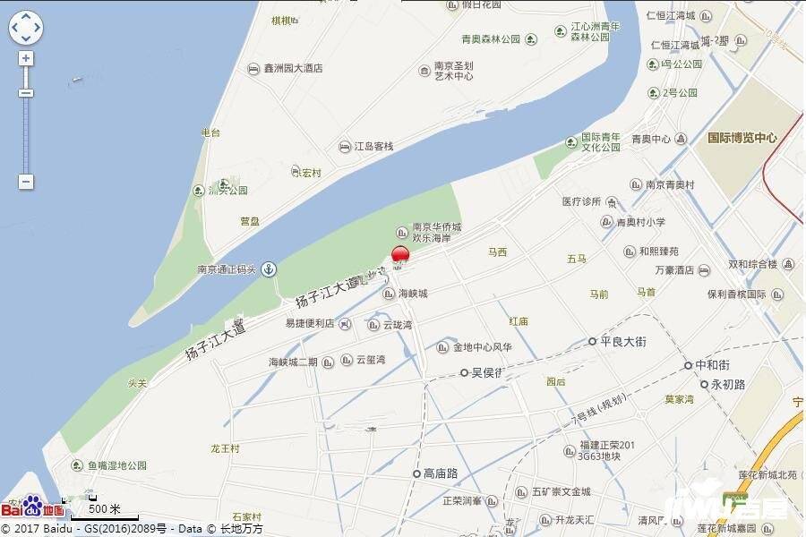华侨城欢乐滨江位置交通图