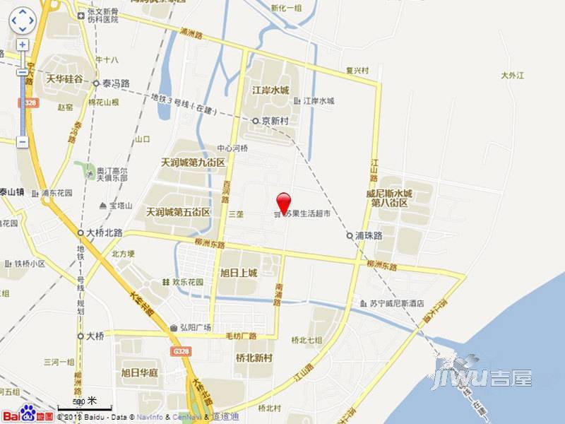 苏宁环球天润城位置交通图图片
