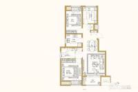 升龙公园道3室2厅1卫户型图