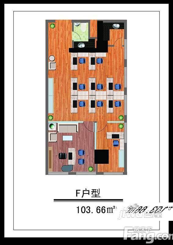 南邮大厦普通住宅103.7㎡户型图