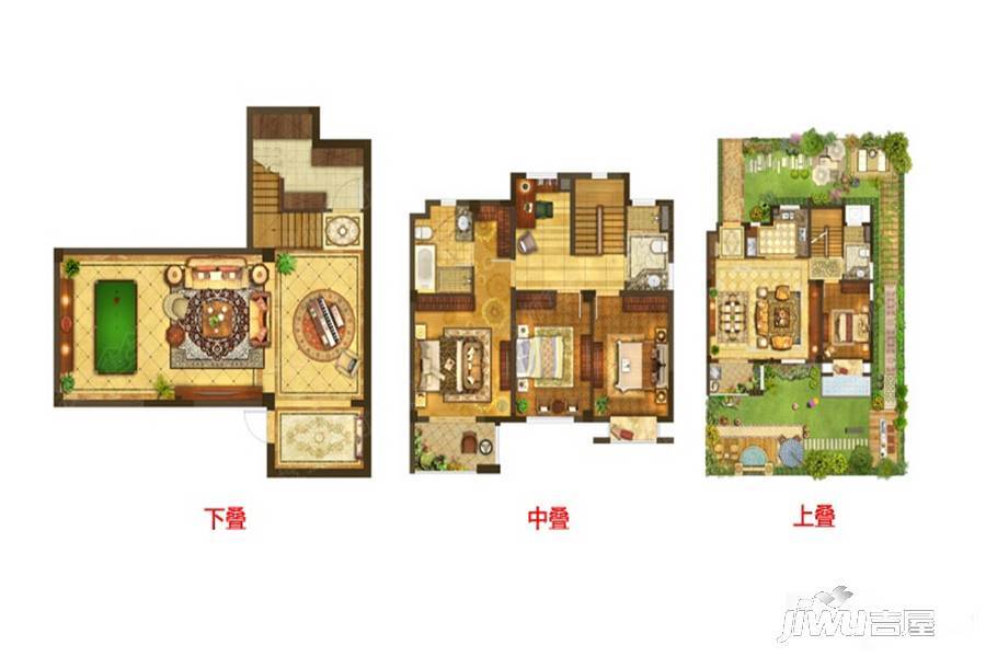 银城一方山5室2厅3卫200㎡户型图