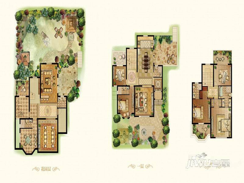 牧龙原墅4室2厅6卫326㎡户型图