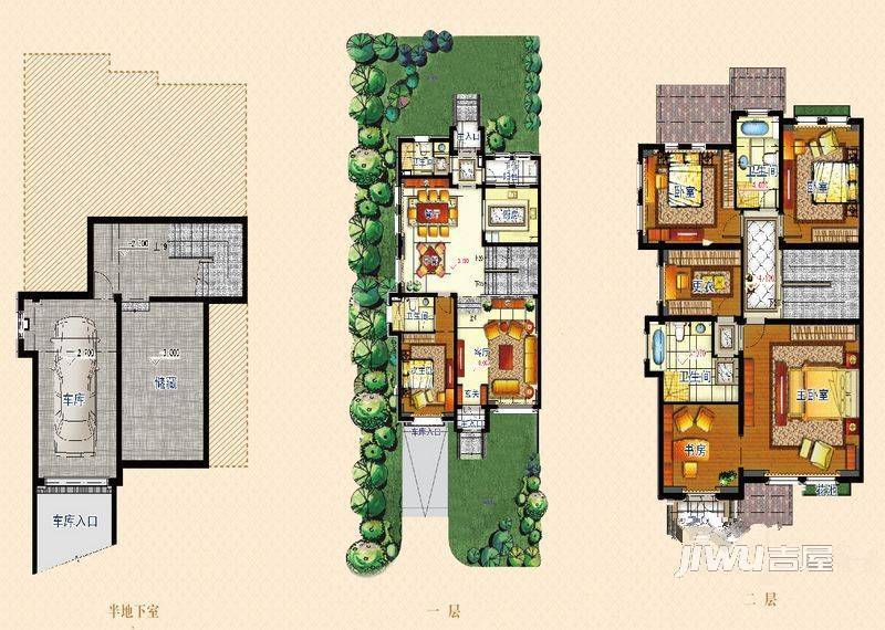 明月天珑湾4室3厅4卫322㎡户型图