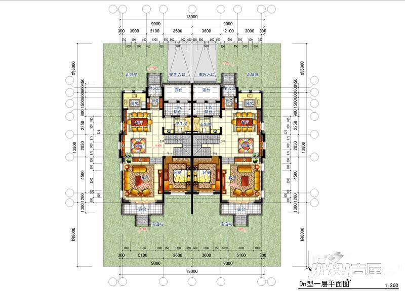 明月天珑湾4室2厅0卫300㎡户型图