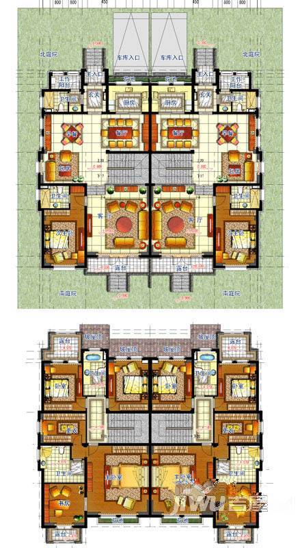 明月天珑湾4室2厅4卫251㎡户型图