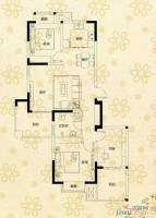 荣盛龙湖半岛3室2厅1卫106.8㎡户型图