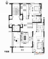 骋望骊都3室2厅2卫141㎡户型图