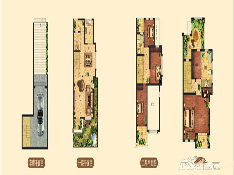 瑞景叶泊蓝山4室2厅3卫214㎡户型图