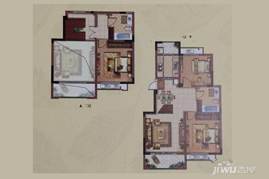 凤麟府3室2厅1卫108.2㎡户型图