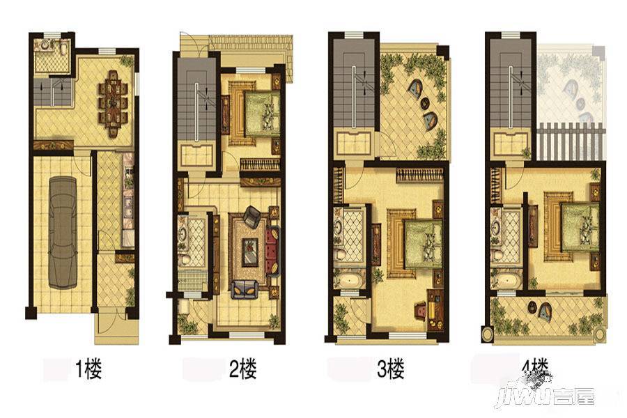 华洲青林湾5室2厅6卫255㎡户型图