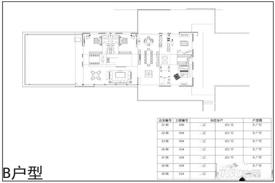 融创南京桃花源3室2厅2卫345㎡户型图