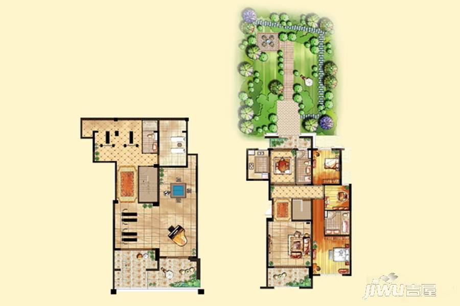 恒信珑湖国际3室2厅3卫210㎡户型图