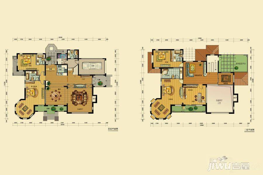 黄山纳尼亚小镇6室3厅1卫361㎡户型图