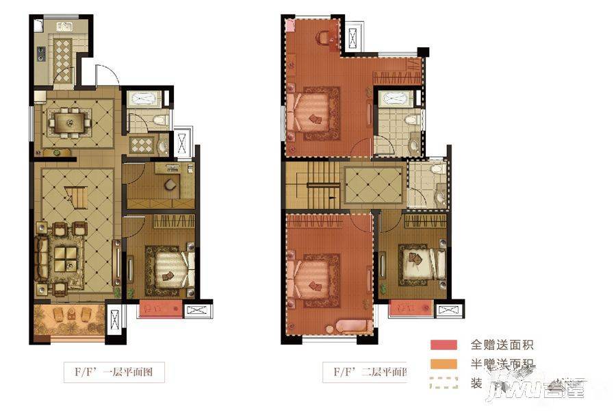 仙林印象5室2厅3卫136㎡户型图