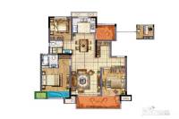 新城香悦澜山3室2厅2卫124㎡户型图