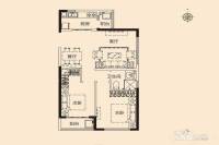 恒大滨江2室2厅1卫98㎡户型图