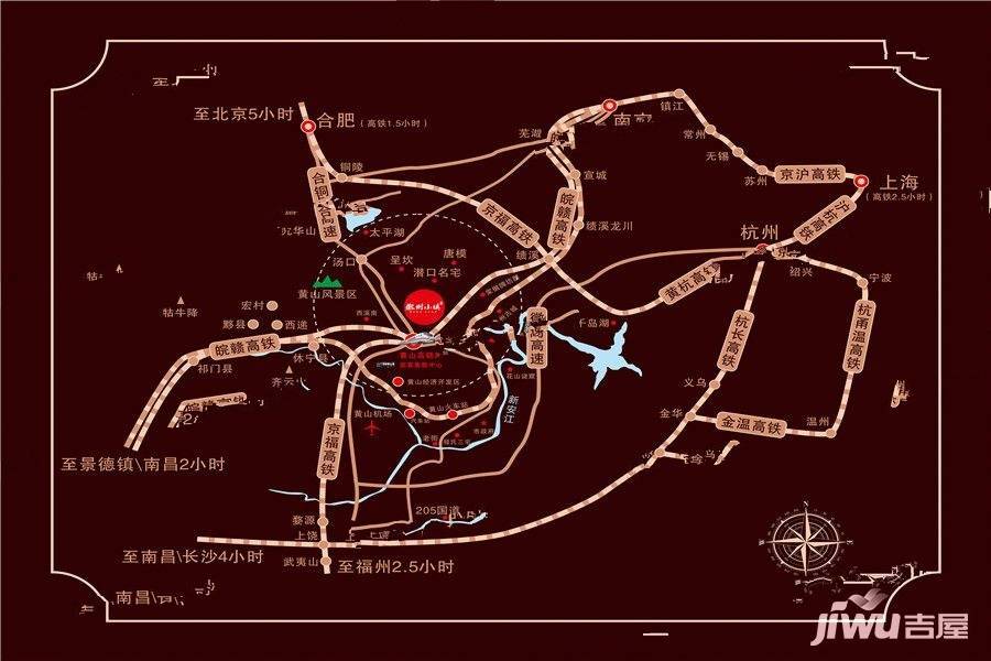 徽州小镇位置交通图