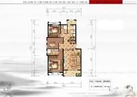 滨江福庭3室2厅2卫104.7㎡户型图