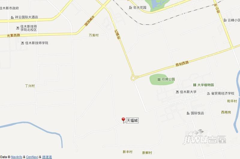 天福城位置交通图图片