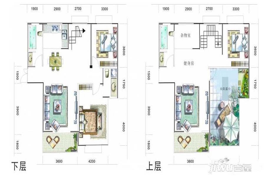 盛世龙城3室3厅3卫162.5㎡户型图