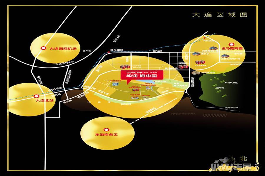 华润纯海岸+位置交通图图片