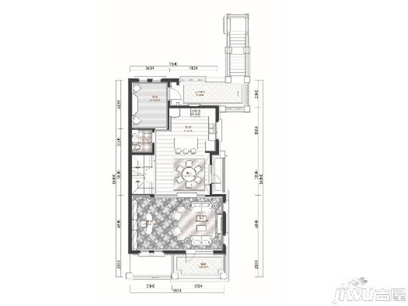 亿达留庄4室4厅4卫210㎡户型图