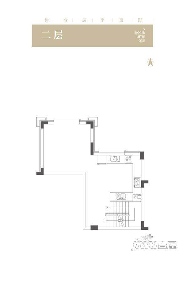 龙湖小院滟澜3室3厅3卫107㎡户型图