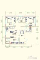 半山小筑2室2厅1卫101㎡户型图