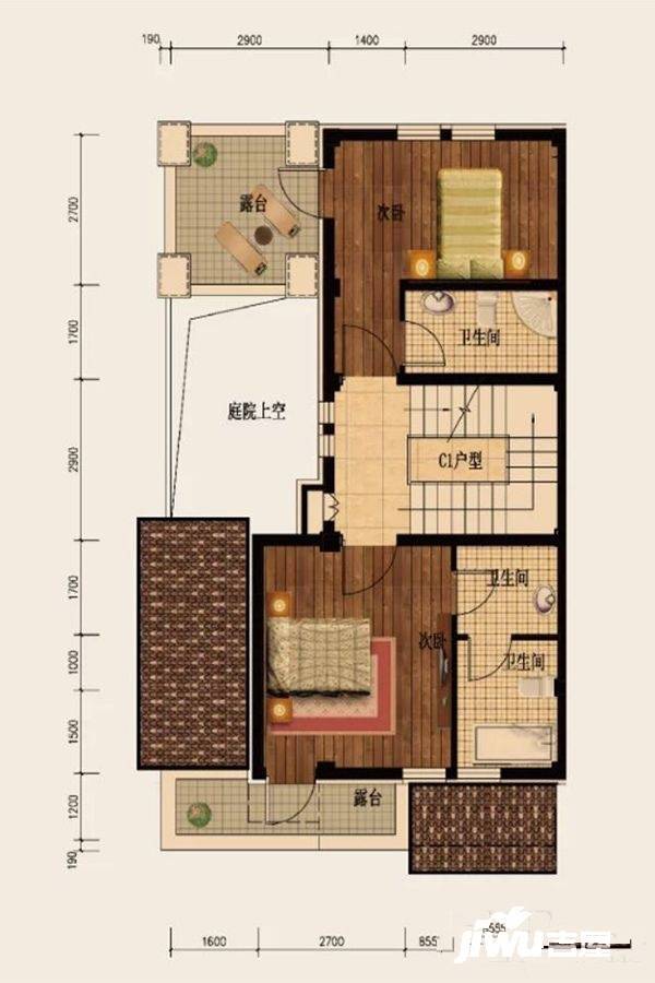 俄罗斯小镇5室4厅5卫239.2㎡户型图