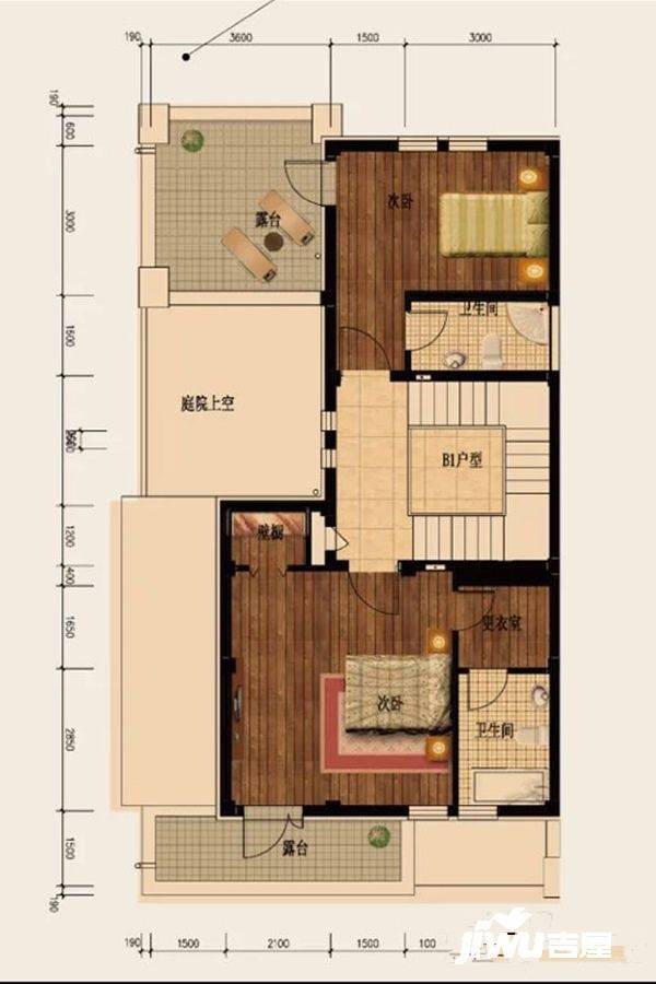 俄罗斯小镇5室4厅5卫239.2㎡户型图