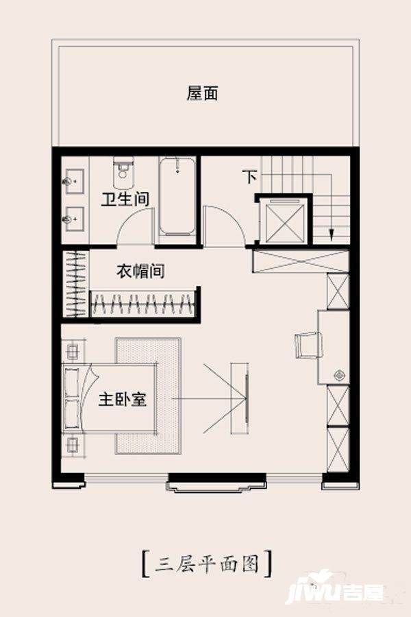 金地保利墅苑风华4室3厅3卫147㎡户型图