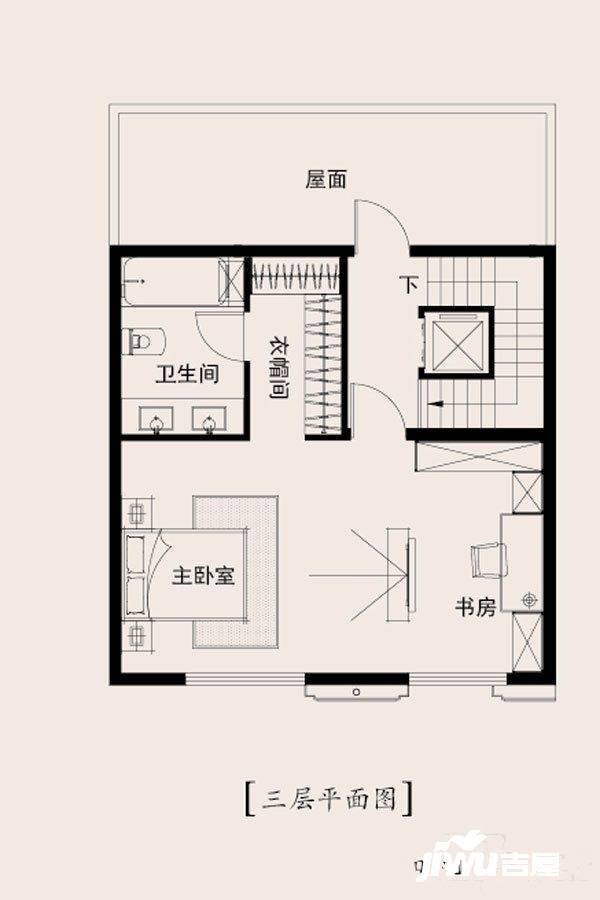 金地保利墅苑风华4室3厅3卫165㎡户型图