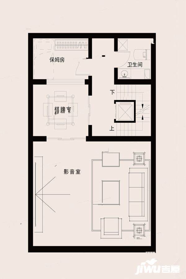 金地保利墅苑风华4室3厅3卫165㎡户型图