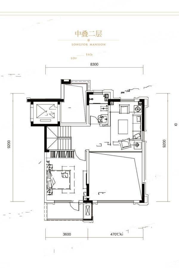 大连龙湖天琅4室2厅3卫135㎡户型图