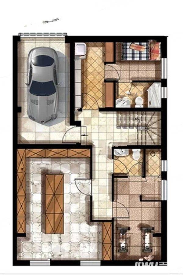 波尔多庄园6室4厅6卫181㎡户型图