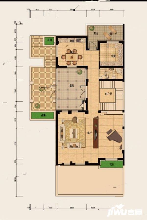 俄罗斯小镇5室4厅5卫239.2㎡户型图