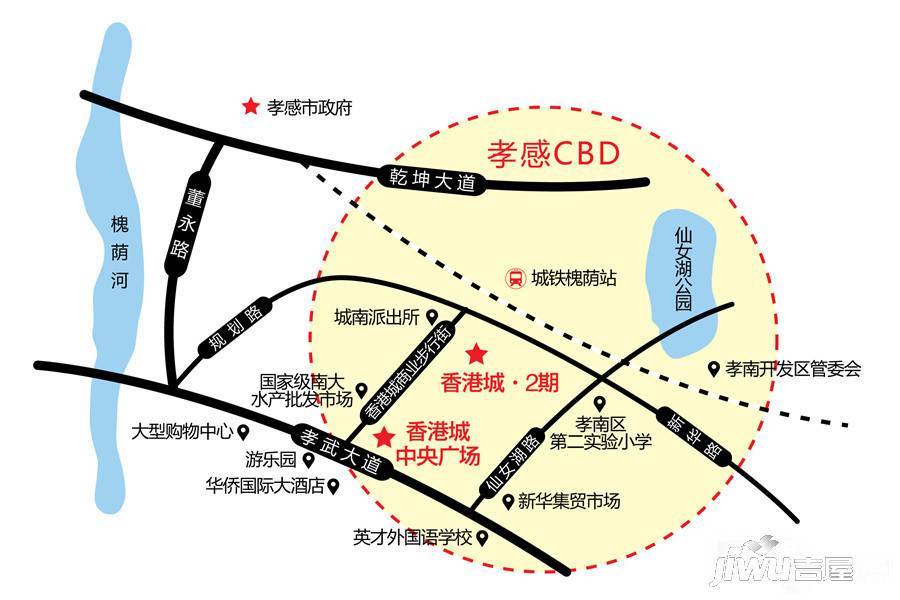 香港城2期位置交通图图片