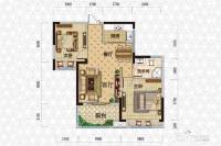 东城经典2室2厅1卫83.5㎡户型图